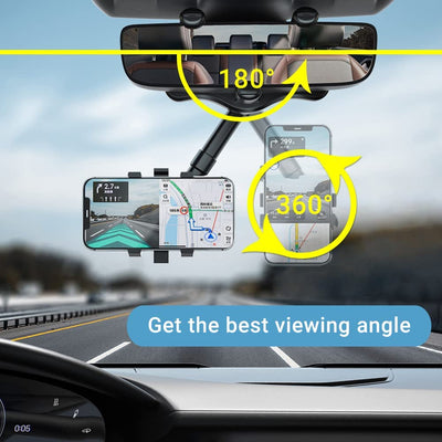 Soporte giratorio para coche para teléfono inteligente de 360°