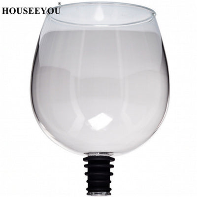 HOUSEEYOU-copa creativa de copa de champán y vino tinto con sello de silicona, bebida directamente de la botella, vasos de cristal, taza de cóctel de 260ML