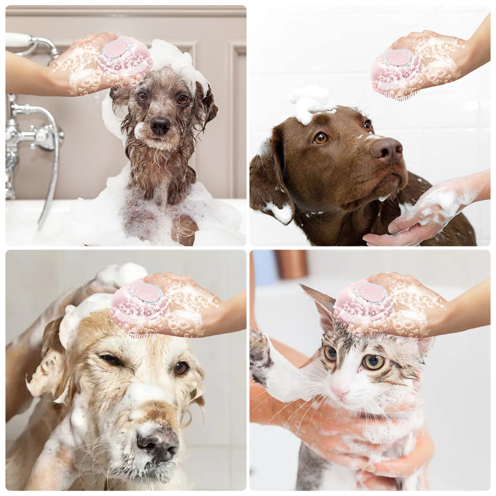 Cepillo para perros de silicona suave