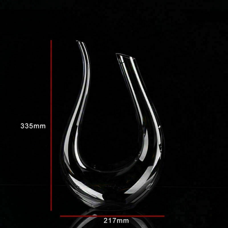 Carafe à vin en forme de U en cristal de 1 500 ml
